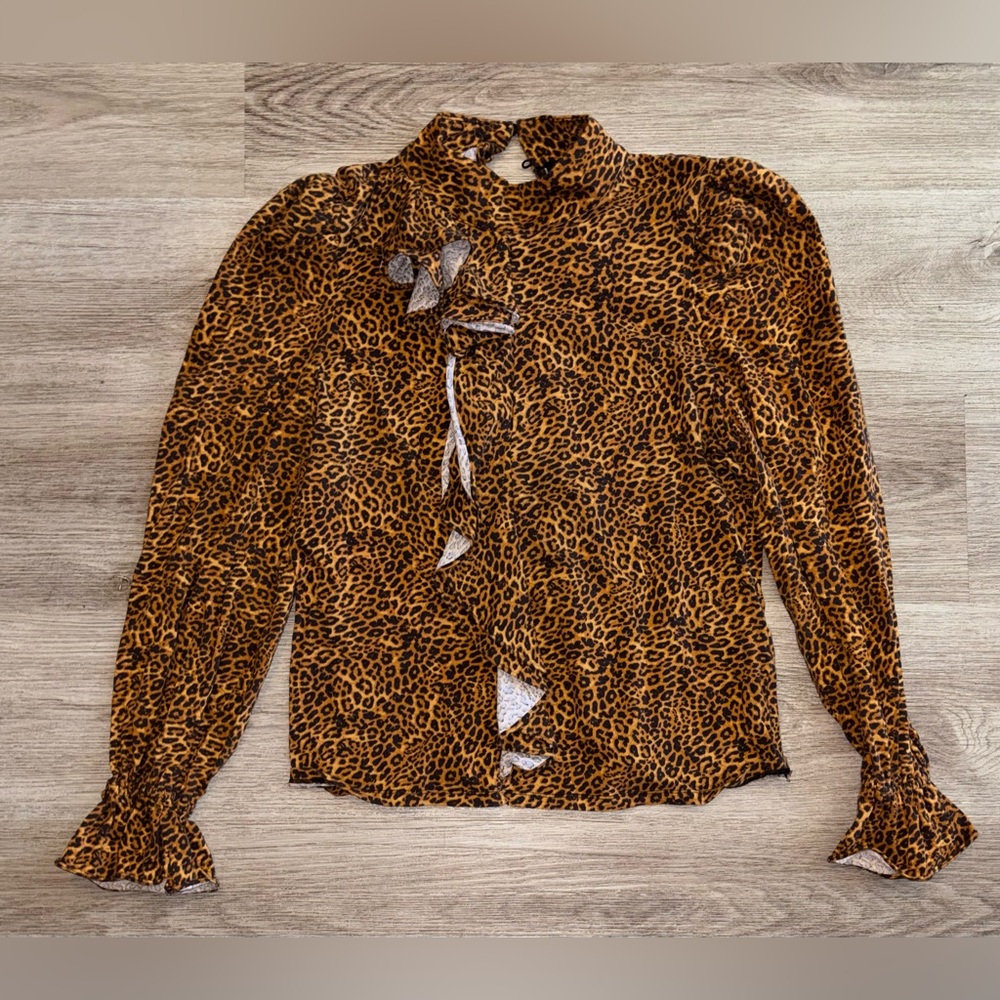 INC International Concepts Leopard Print Blouse